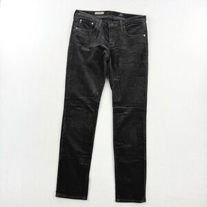 AG‎ The Stevie Slim Straight Corduroy Pants Dark Gray Casual Women's Size 29